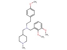 (2,3-dimethoxybenzyl)[2-(4-methoxyphenyl)ethyl][(1-methyl-4-piperidinyl)methyl]amine