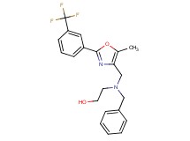 2-[benzyl({5-methyl-2-[3-(trifluoromethyl)phenyl]-1,3-oxazol-4-yl}methyl)amino]ethanol
