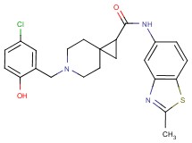 6-(5-chloro-2-hydroxybenzyl)-N-(2-methyl-1,3-benzothiazol-5-yl)-6-azaspiro[2.5]octane-1-carboxamide
