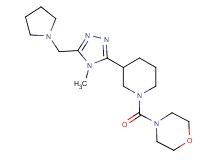 4-({3-[4-methyl-5-(pyrrolidin-1-ylmethyl)-4H-1,2,4-triazol-3-yl]piperidin-1-yl}carbonyl)morpholine