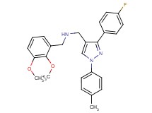 (2,3-dimethoxybenzyl){[3-(4-fluorophenyl)-1-(4-methylphenyl)-1H-pyrazol-4-yl]methyl}amine