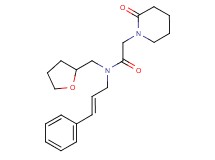 2-(2-oxopiperidin-1-yl)-N-[(2E)-3-phenylprop-2-en-1-yl]-N-(tetrahydrofuran-2-ylmethyl)acetamide