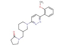 1-({1-[6-(2-methoxyphenyl)pyridazin-3-yl]piperidin-3-yl}methyl)pyrrolidin-2-one