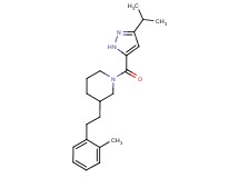 1-[(3-isopropyl-1H-pyrazol-5-yl)carbonyl]-3-[2-(2-methylphenyl)ethyl]piperidine