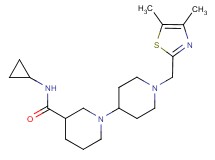 N-cyclopropyl-1'-[(4,5-dimethyl-1,3-thiazol-2-yl)methyl]-1,4'-bipiperidine-3-carboxamide