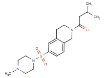 2-(3-methylbutanoyl)-6-[(4-methylpiperazin-1-yl)sulfonyl]-1,2,3,4-tetrahydroisoquinoline