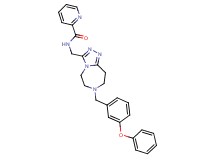 N-{[7-(3-phenoxybenzyl)-6,7,8,9-tetrahydro-5H-[1,2,4]triazolo[4,3-d][1,4]diazepin-3-yl]methyl}-2-pyridinecarboxamide