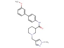 N-(3'-methoxy-4-biphenylyl)-1-[(1-methyl-1H-pyrazol-4-yl)methyl]-3-piperidinecarboxamide