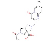 (3aR*,6aR*)-2-acetyl-5-[(7-methyl-4-oxo-4H-pyrido[1,2-a]pyrimidin-2-yl)methyl]hexahydropyrrolo[3,4-c]pyrrole-3a(1H)-carboxylic acid