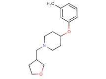 4-(3-methylphenoxy)-1-(tetrahydro-3-furanylmethyl)piperidine