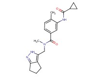 3-[(cyclopropylcarbonyl)amino]-N,4-dimethyl-N-(2,4,5,6-tetrahydrocyclopenta[c]pyrazol-3-ylmethyl)benzamide