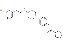 N-[4-(4-{[2-(3-chlorophenyl)ethyl]amino}-1-piperidinyl)phenyl]cyclopentanecarboxamide