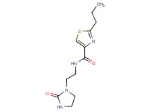 N-[2-(2-oxo-1-imidazolidinyl)ethyl]-2-propyl-1,3-thiazole-4-carboxamide