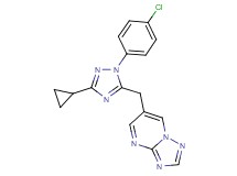 6-{[1-(4-chlorophenyl)-3-cyclopropyl-1H-1,2,4-triazol-5-yl]methyl}[1,2,4]triazolo[1,5-a]pyrimidine