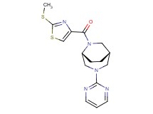 (1S*,5R*)-6-{[2-(methylthio)-1,3-thiazol-4-yl]carbonyl}-3-(2-pyrimidinyl)-3,6-diazabicyclo[3.2.2]nonane