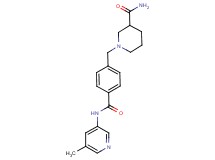 1-(4-{[(5-methylpyridin-3-yl)amino]carbonyl}benzyl)piperidine-3-carboxamide
