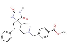 methyl 4-({4-[2,5-dioxo-4-(2-phenylethyl)-4-imidazolidinyl]-1-piperidinyl}methyl)benzoate