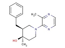 (3S*,4R*)-3-benzyl-4-methyl-1-(3-methylpyrazin-2-yl)piperidin-4-ol