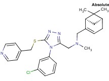 ({4-(3-chlorophenyl)-5-[(4-pyridinylmethyl)thio]-4H-1,2,4-triazol-3-yl}methyl){[(1R,5S)-6,6-dimethylbicyclo[3.1.1]hept-2-en-2-yl]methyl}methylamine