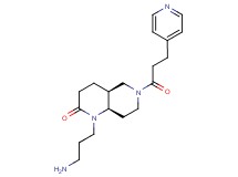 rel-(4aS,8aR)-1-(3-aminopropyl)-6-[3-(4-pyridinyl)propanoyl]octahydro-1,6-naphthyridin-2(1H)-one dihydrochloride