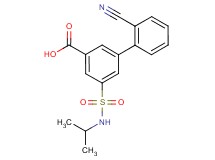 2'-cyano-5-[(isopropylamino)sulfonyl]biphenyl-3-carboxylic acid