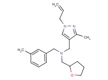 1-(1-allyl-3-methyl-1H-pyrazol-4-yl)-N-(3-methylbenzyl)-N-(tetrahydrofuran-2-ylmethyl)methanamine