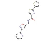 N-{[3-(2-pyridinyl)-5-isoxazolyl]methyl}-2-(2-thienyl)-1,3-thiazole-4-carboxamide