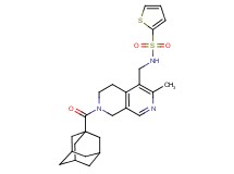 N-{[7-(1-adamantylcarbonyl)-3-methyl-5,6,7,8-tetrahydro-2,7-naphthyridin-4-yl]methyl}-2-thiophenesulfonamide