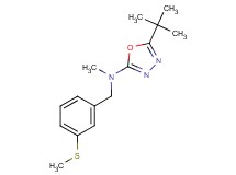 5-tert-butyl-N-methyl-N-[3-(methylthio)benzyl]-1,3,4-oxadiazol-2-amine