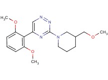 5-(2,6-dimethoxyphenyl)-3-[3-(methoxymethyl)-1-piperidinyl]-1,2,4-triazine