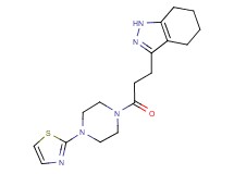 3-{3-oxo-3-[4-(1,3-thiazol-2-yl)piperazin-1-yl]propyl}-4,5,6,7-tetrahydro-1H-indazole
