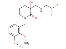 3-{[(2,2-difluoroethyl)amino]methyl}-1-(2,3-dimethoxybenzyl)-3-hydroxypiperidin-2-one