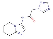 N-(5,6,7,8-tetrahydroimidazo[1,2-a]pyridin-3-yl)-2-(1H-1,2,4-triazol-1-yl)acetamide