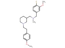 (4-fluoro-3-methoxybenzyl)({1-[2-(4-methoxyphenyl)ethyl]-3-piperidinyl}methyl)methylamine