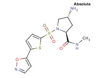 (4R)-4-amino-1-[(5-isoxazol-5-yl-2-thienyl)sulfonyl]-N-methyl-L-prolinamide