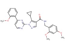 5-cyclopropyl-N-(2,4-dimethoxybenzyl)-1-[4-(2-methoxyphenyl)-2-pyrimidinyl]-1H-pyrazole-4-carboxamide