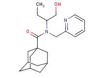 N-[1-(hydroxymethyl)propyl]-N-(pyridin-2-ylmethyl)adamantane-1-carboxamide