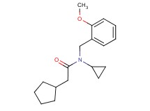2-cyclopentyl-N-cyclopropyl-N-(2-methoxybenzyl)acetamide