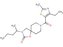 8-[(4-ethyl-2-methyl-1,3-thiazol-5-yl)carbonyl]-3-(1-methylbutyl)-1-oxa-3,8-diazaspiro[4.5]decan-2-one