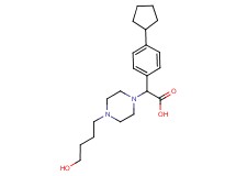 (4-cyclopentylphenyl)[4-(4-hydroxybutyl)piperazin-1-yl]acetic acid