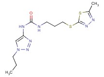 N-{3-[(5-methyl-1,3,4-thiadiazol-2-yl)thio]propyl}-N'-(1-propyl-1H-1,2,3-triazol-4-yl)urea