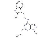 1-methyl-N-[2-(2-methyl-1H-indol-3-yl)ethyl]-6-propyl-1H-pyrazolo[3,4-d]pyrimidin-4-amine