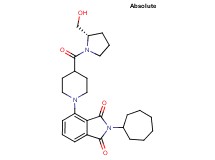 2-cycloheptyl-4-(4-{[(2S)-2-(hydroxymethyl)-1-pyrrolidinyl]carbonyl}-1-piperidinyl)-1H-isoindole-1,3(2H)-dione