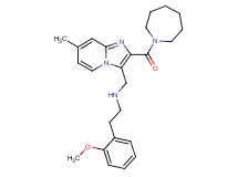 N-{[2-(1-azepanylcarbonyl)-7-methylimidazo[1,2-a]pyridin-3-yl]methyl}-2-(2-methoxyphenyl)ethanamine