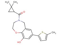4-[(2,2-dimethylcyclopropyl)carbonyl]-7-(5-methyl-2-thienyl)-2,3,4,5-tetrahydro-1,4-benzoxazepin-9-ol