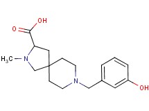 8-(3-hydroxybenzyl)-2-methyl-2,8-diazaspiro[4.5]decane-3-carboxylic acid