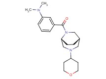 N,N-dimethyl-3-{[(1S*,5R*)-3-(tetrahydro-2H-pyran-4-yl)-3,6-diazabicyclo[3.2.2]non-6-yl]carbonyl}aniline