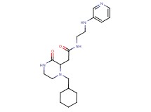 2-[1-(cyclohexylmethyl)-3-oxo-2-piperazinyl]-N-[2-(3-pyridinylamino)ethyl]acetamide