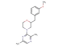 4-(3,6-dimethyl-2-pyrazinyl)-2-(3-methoxybenzyl)morpholine