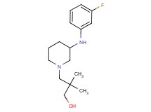 3-{3-[(3-fluorophenyl)amino]-1-piperidinyl}-2,2-dimethyl-1-propanol